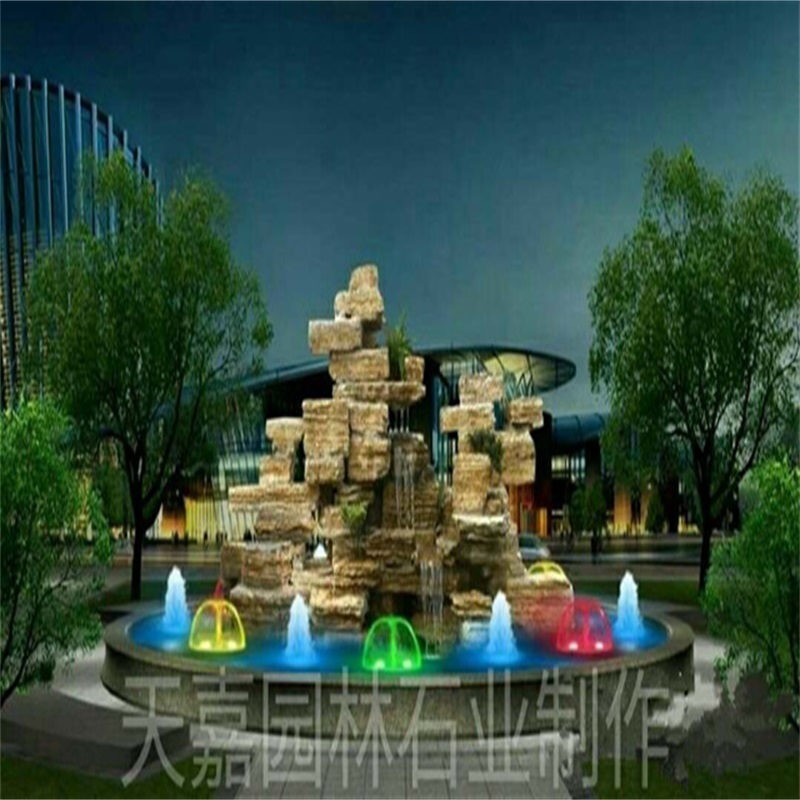 西华水幕墙喷泉设计